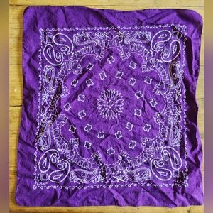 Vintage HAV-A-HANK 100% cotton handkerchief purple